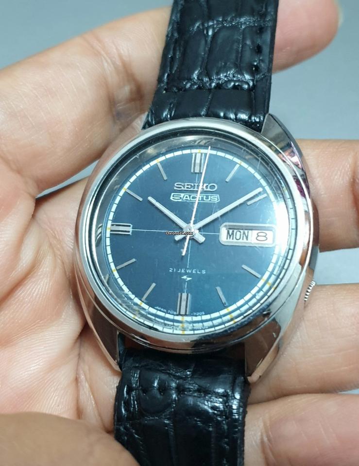 Seiko Actus Crosshair 7019-7070 Blue Dial