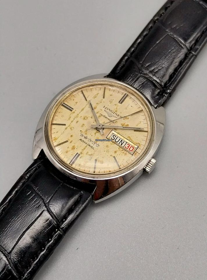 Longines Admiral Five Star Day Date Mens Vintage 1960s Automatic Watch