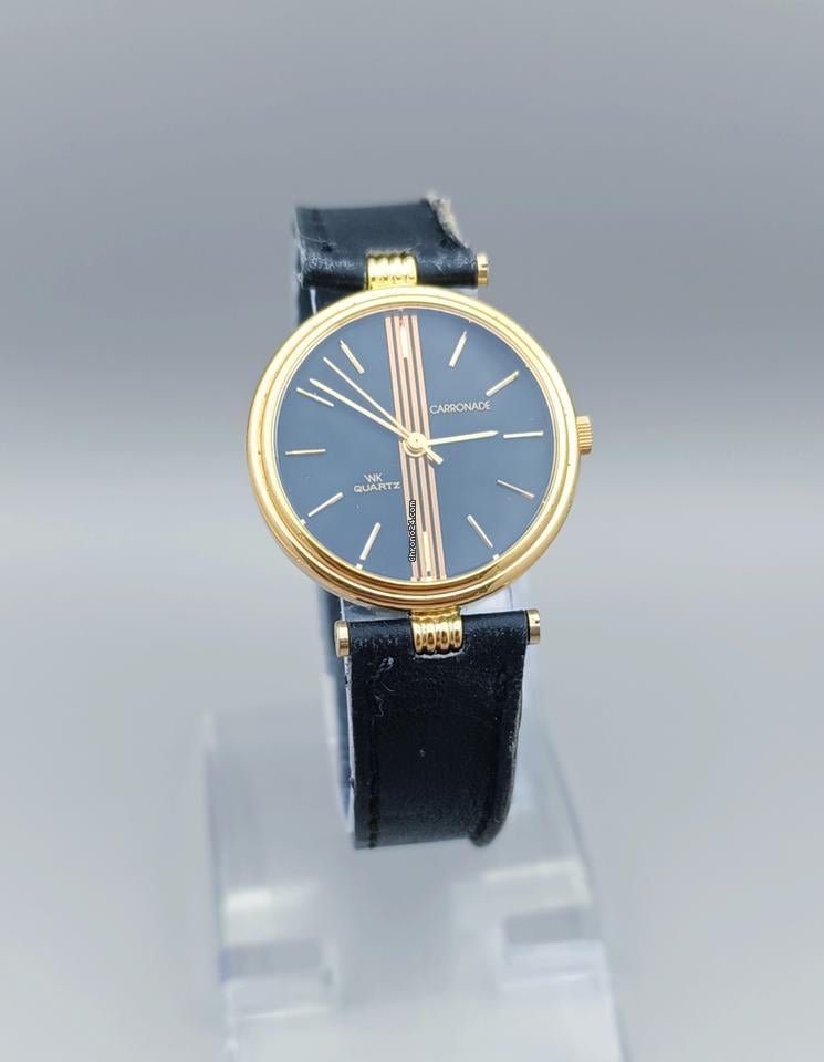 Carronade WK Quartz 1980s Gold Luxury Watch