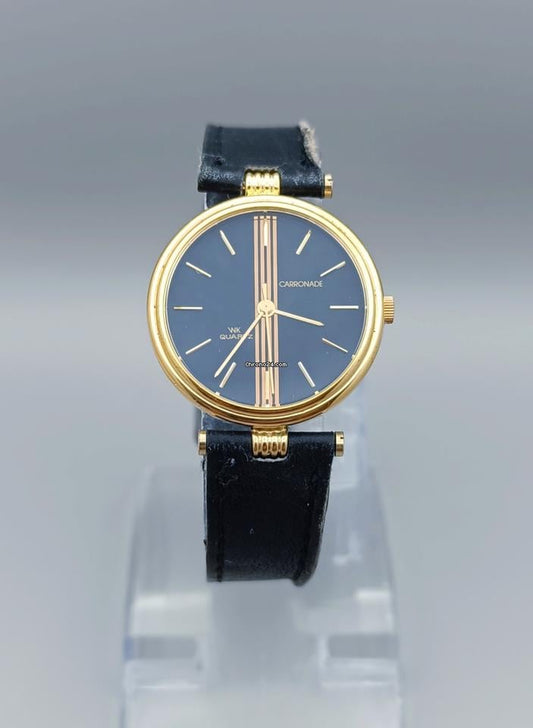 Carronade WK Quartz 1980s Gold Luxury Watch