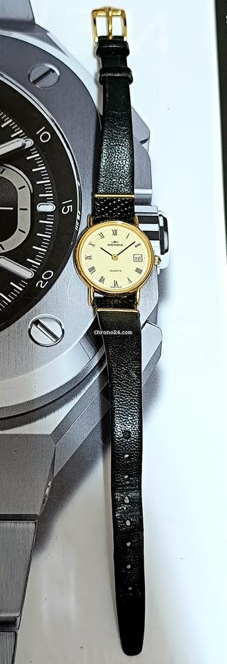 Mondia Date Quartz Gold Plated 60077 Swiss Ladies Watch