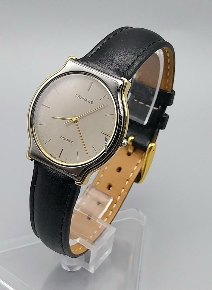 Seiko Lassale 7751-6009 June 1989 Gray Gold Two Tone Watch