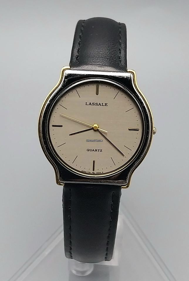 Seiko Lassale 7751-6009 June 1989 Gray Gold Two Tone Watch