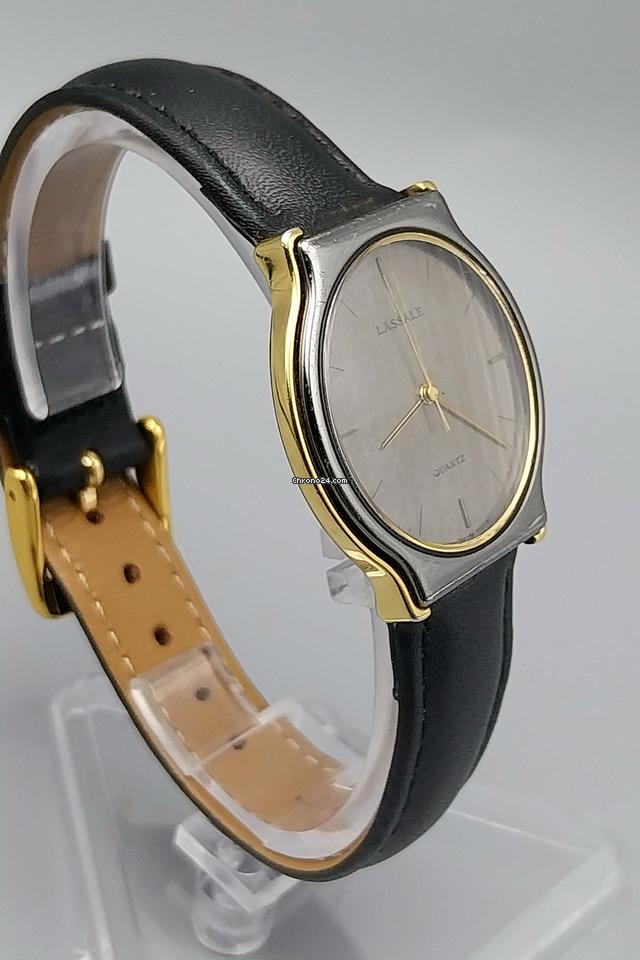 Seiko Lassale 7751-6009 June 1989 Gray Gold Two Tone Watch