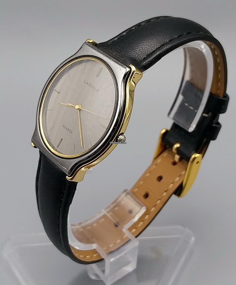 Seiko Lassale 7751-6009 June 1989 Gray Gold Two Tone Watch