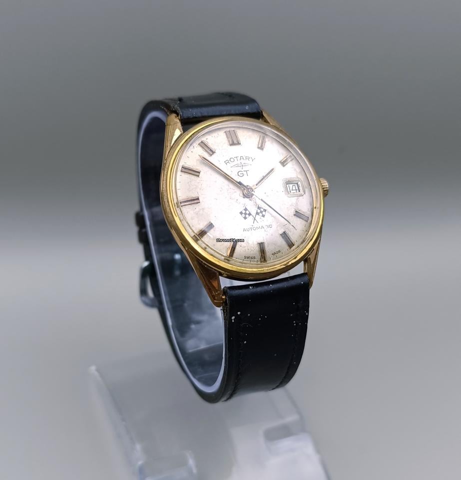 Rotary GT Gran Turismo Racing 1965 Gold Mens Automatic