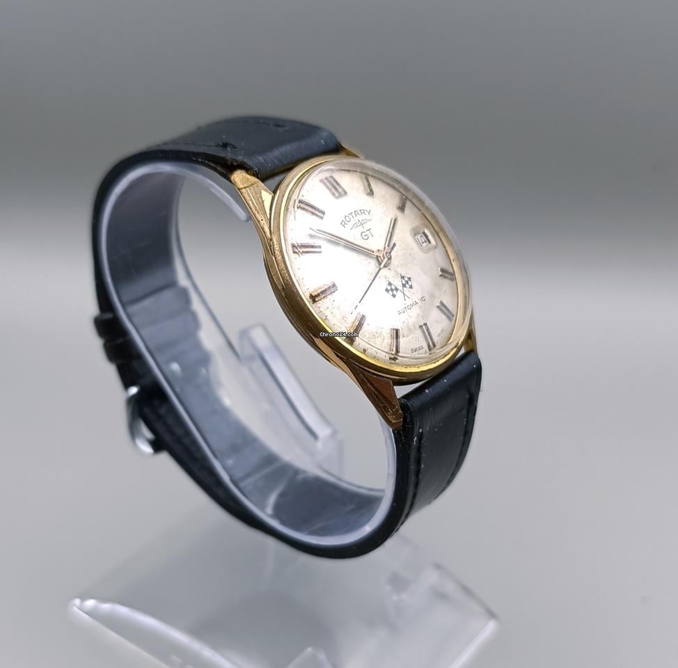 Rotary GT Gran Turismo Racing 1965 Gold Mens Automatic