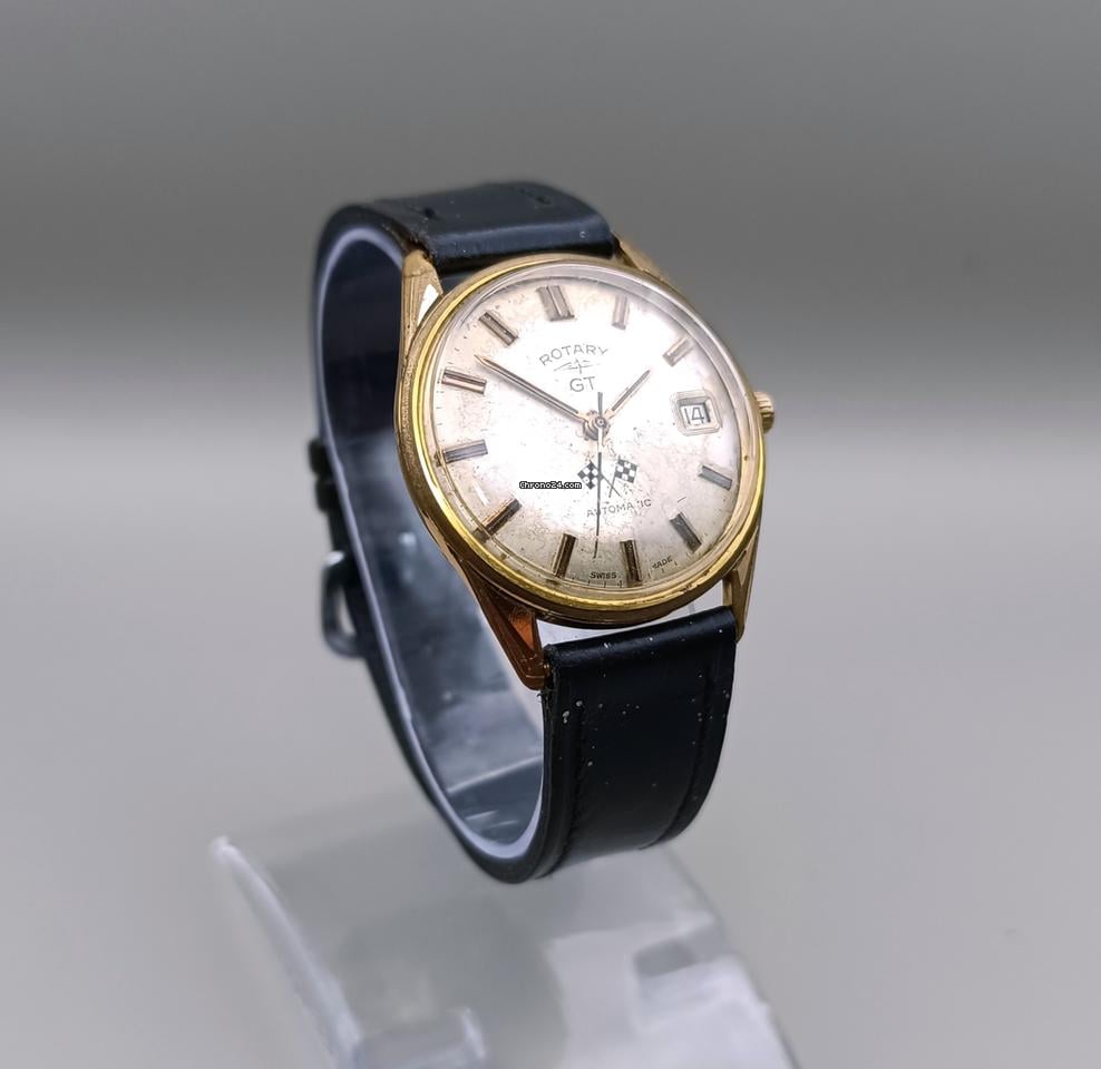 Rotary GT Gran Turismo Racing 1965 Gold Mens Automatic