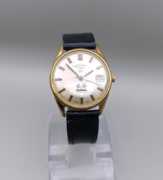 Rotary GT Gran Turismo Racing 1965 Gold Mens Automatic