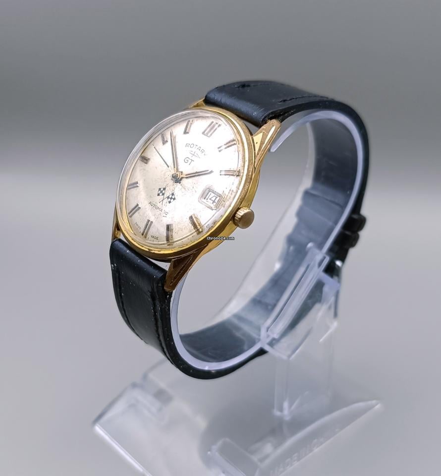 Rotary GT Gran Turismo Racing 1965 Gold Mens Automatic