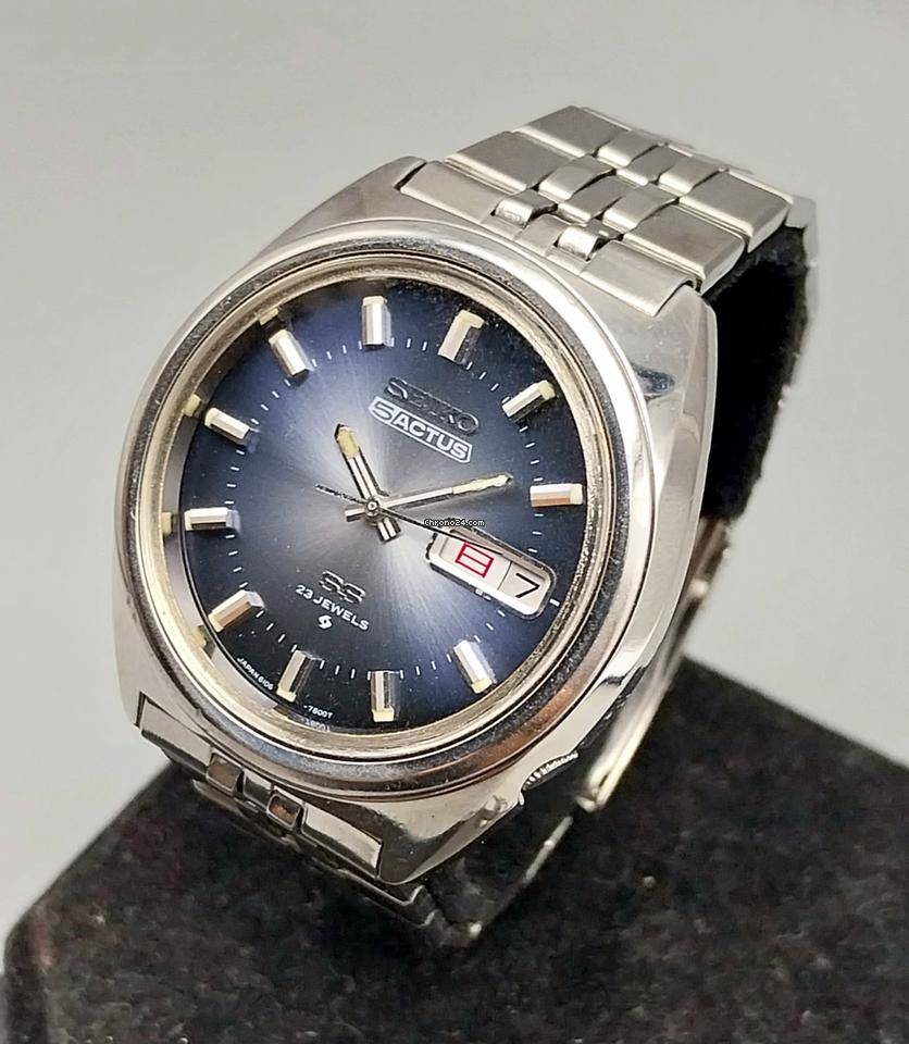 Seiko 5 Actus SS 23 Jewels 6106-7520 Vintage Mens Automatic October 1972 Watch