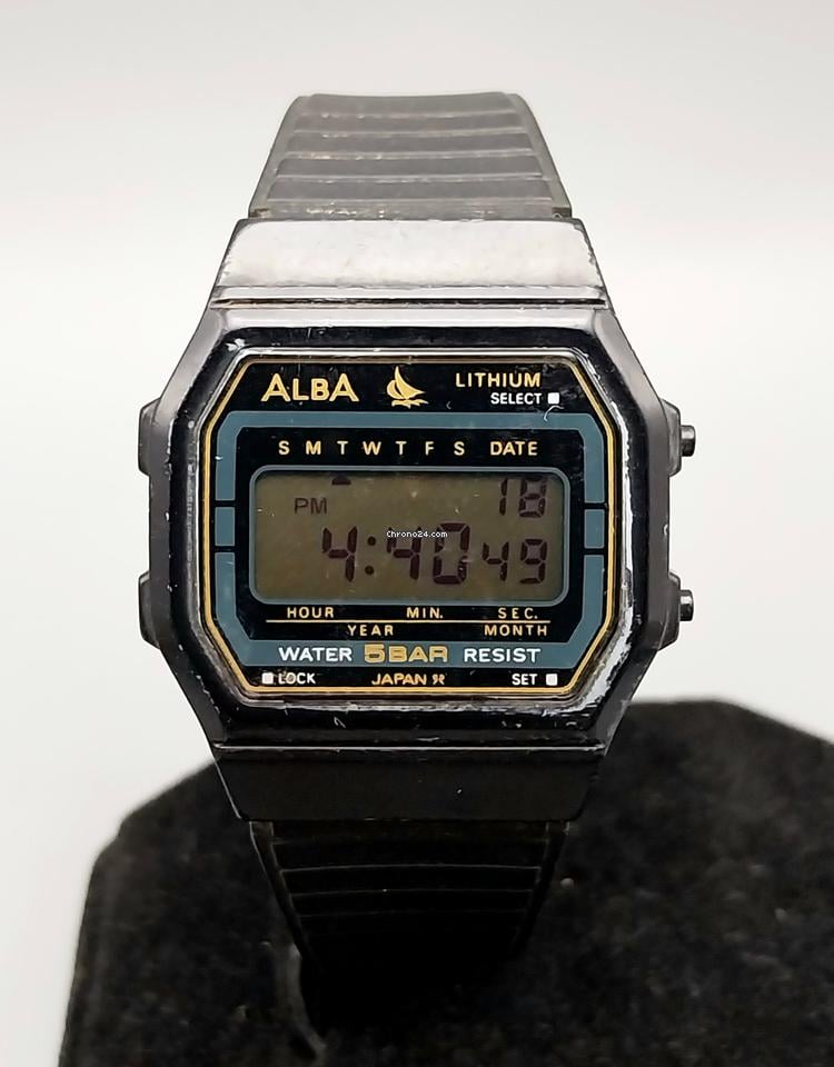 Seiko Alba Sailboat W401-4160 Digital Japan Vintage