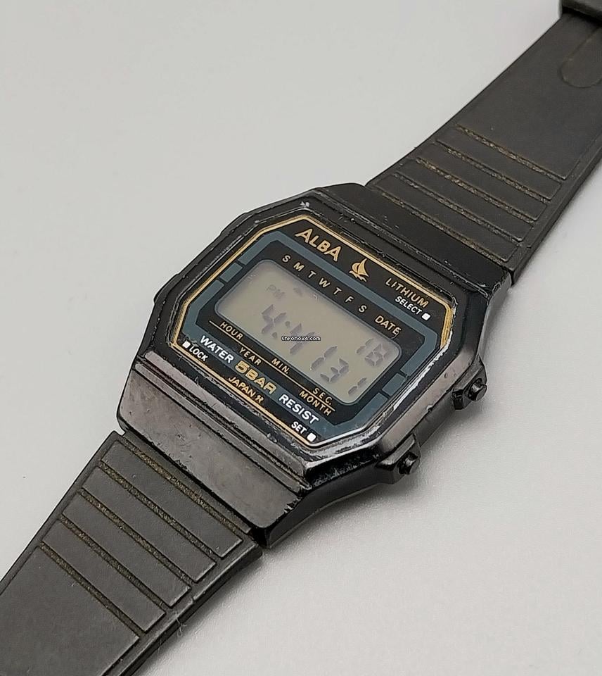 Seiko Alba Sailboat W401-4160 Digital Japan Vintage