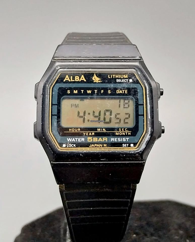 Seiko Alba Sailboat W401-4160 Digital Japan Vintage