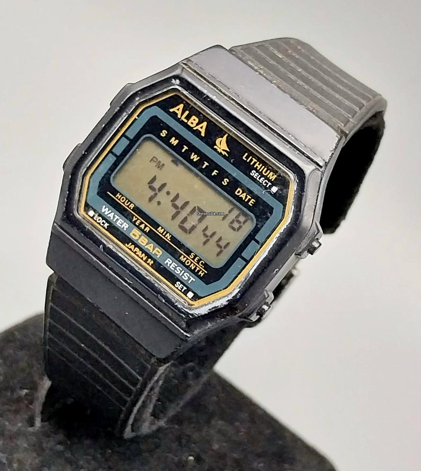 Seiko Alba Sailboat W401-4160 Digital Japan Vintage