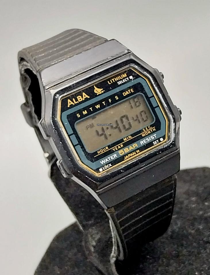 Seiko Alba Sailboat W401-4160 Digital Japan Vintage