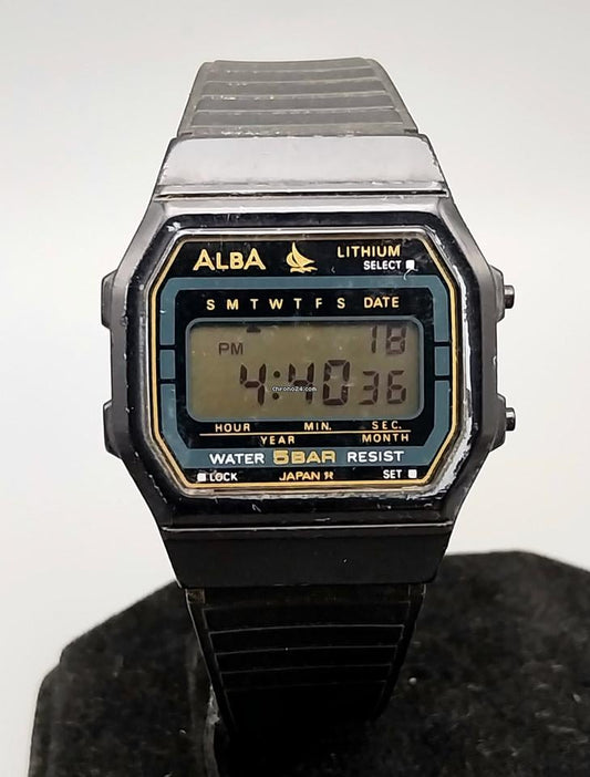 Seiko Alba Sailboat W401-4160 Digital Japan Vintage