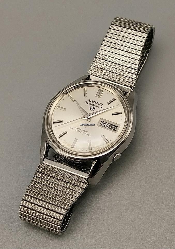 Seiko 5 Sports Sportsmatic 6619-7070 21J Automatic Japan Mens Vintage Watch